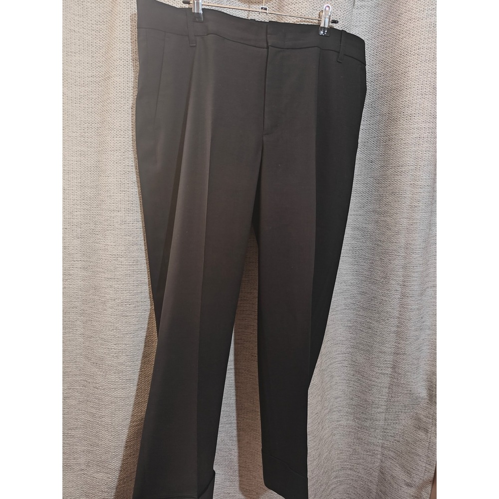 Vince Black Italian Wool Blend Cuffed Ankle Trousers V473221483 Womens 14 - Picture 5 of 12